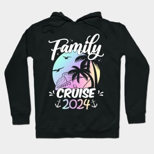 Family Cruise 2024 Retro Sailing Cruising Vacation 2024 Hoodie